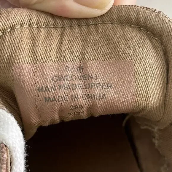 Guess Loven Sneakers Women's Size 9.5 M Casual Lace-up Logo Brown Pink Floral - Picture 15 of 15